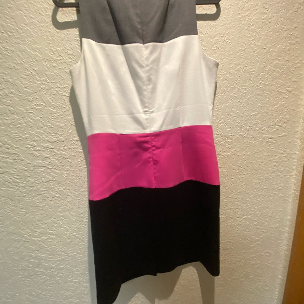 Banana Republic Colorblock Mini Dress - Gray, White, Pink, Black - Picture 2 of 4